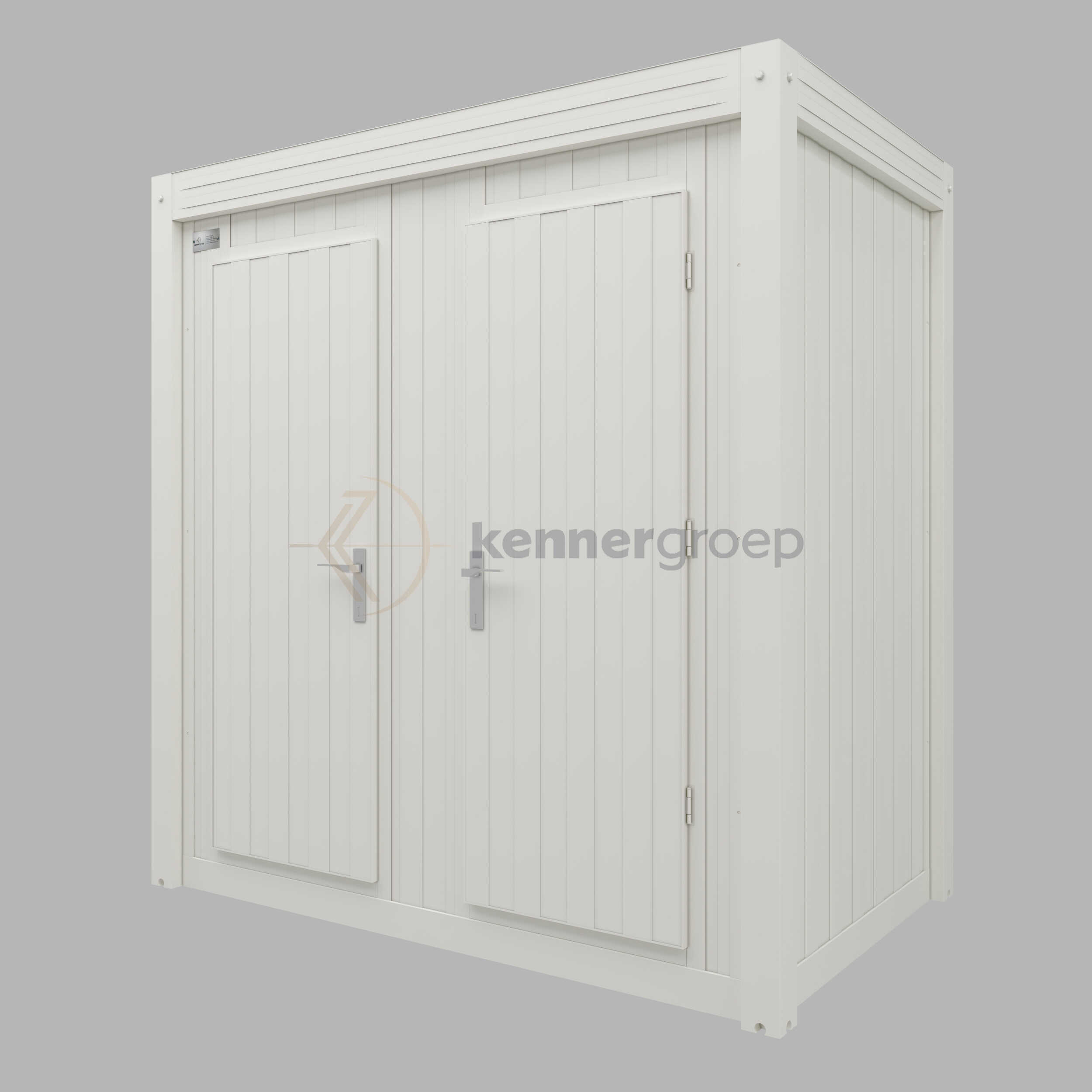 Metalen unit Dubbel, 2x wc